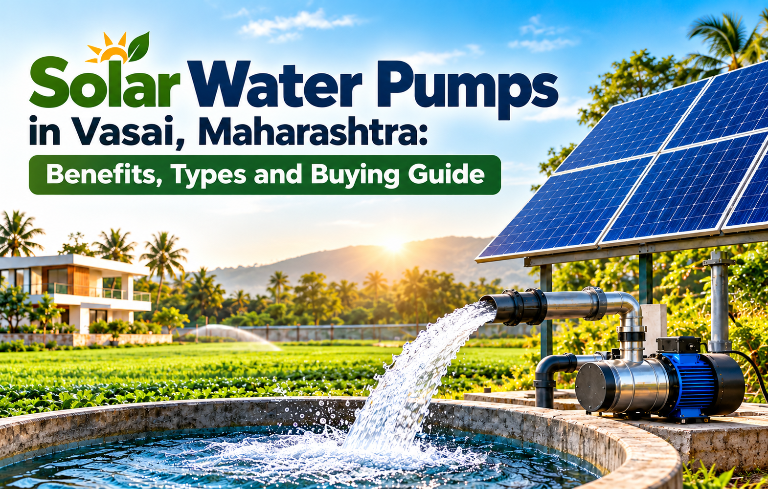 Solar Water Pumps in Vasai, Maharashtra: Benefits & Buying Guide | Fixzytech on UzonMart
